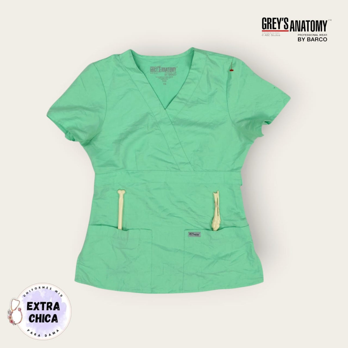 Filipina médica Grey's Anatomy verde menta | Dama XS