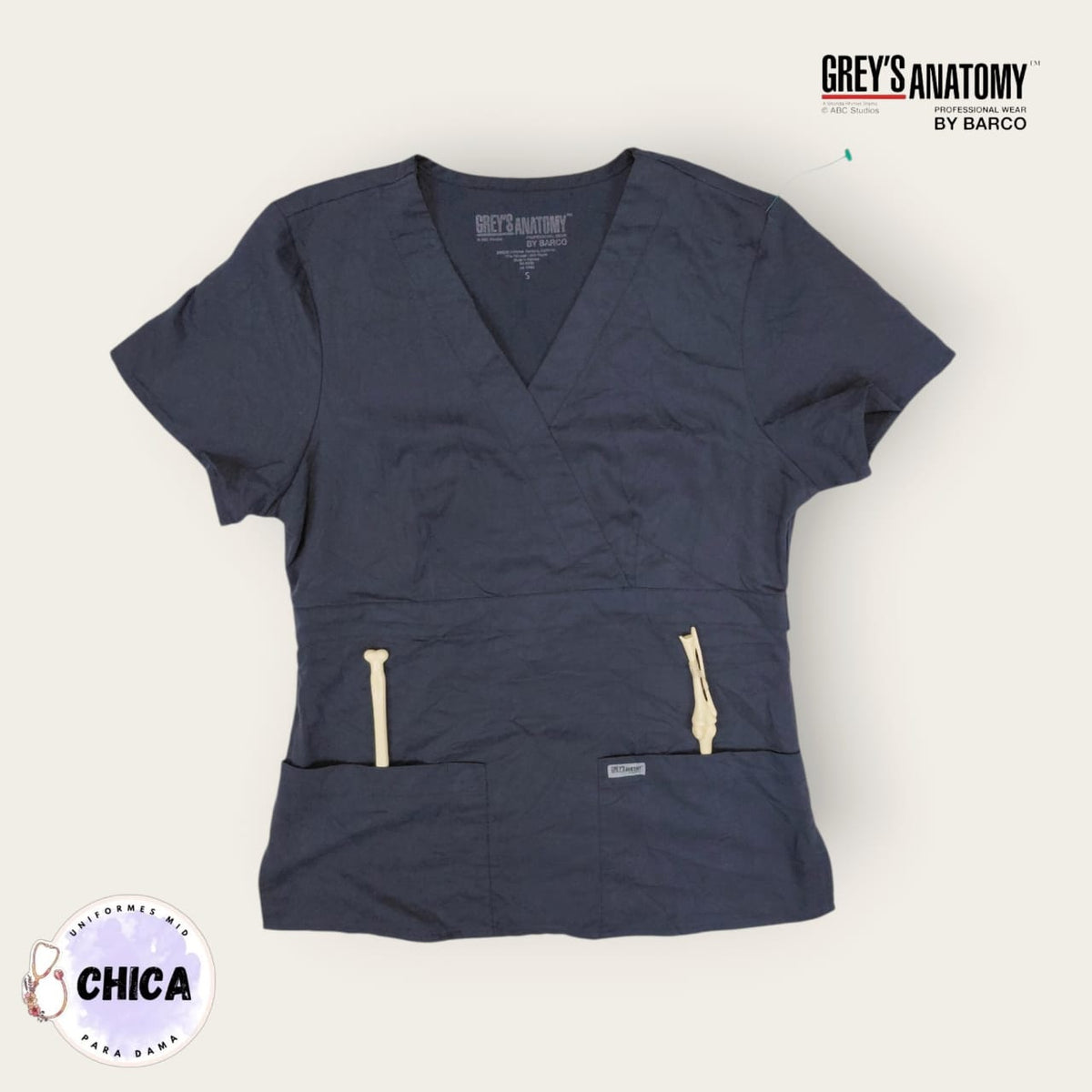Filipina médica Grey's Anatomy gris grafito | Dama S