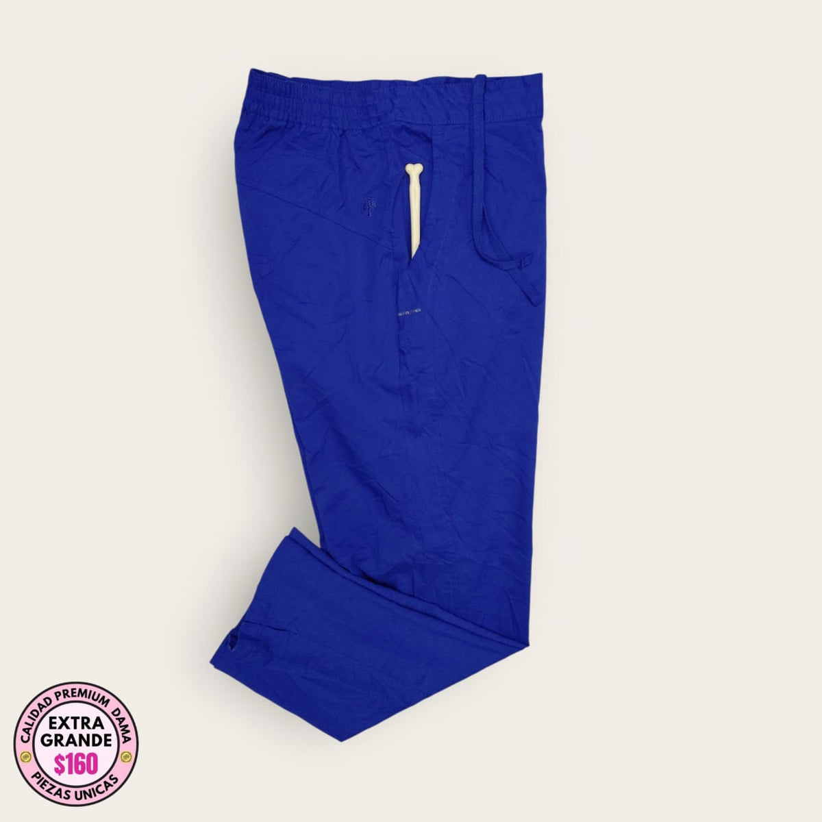 Pantalón médico premium color azul rey para dama talla XL