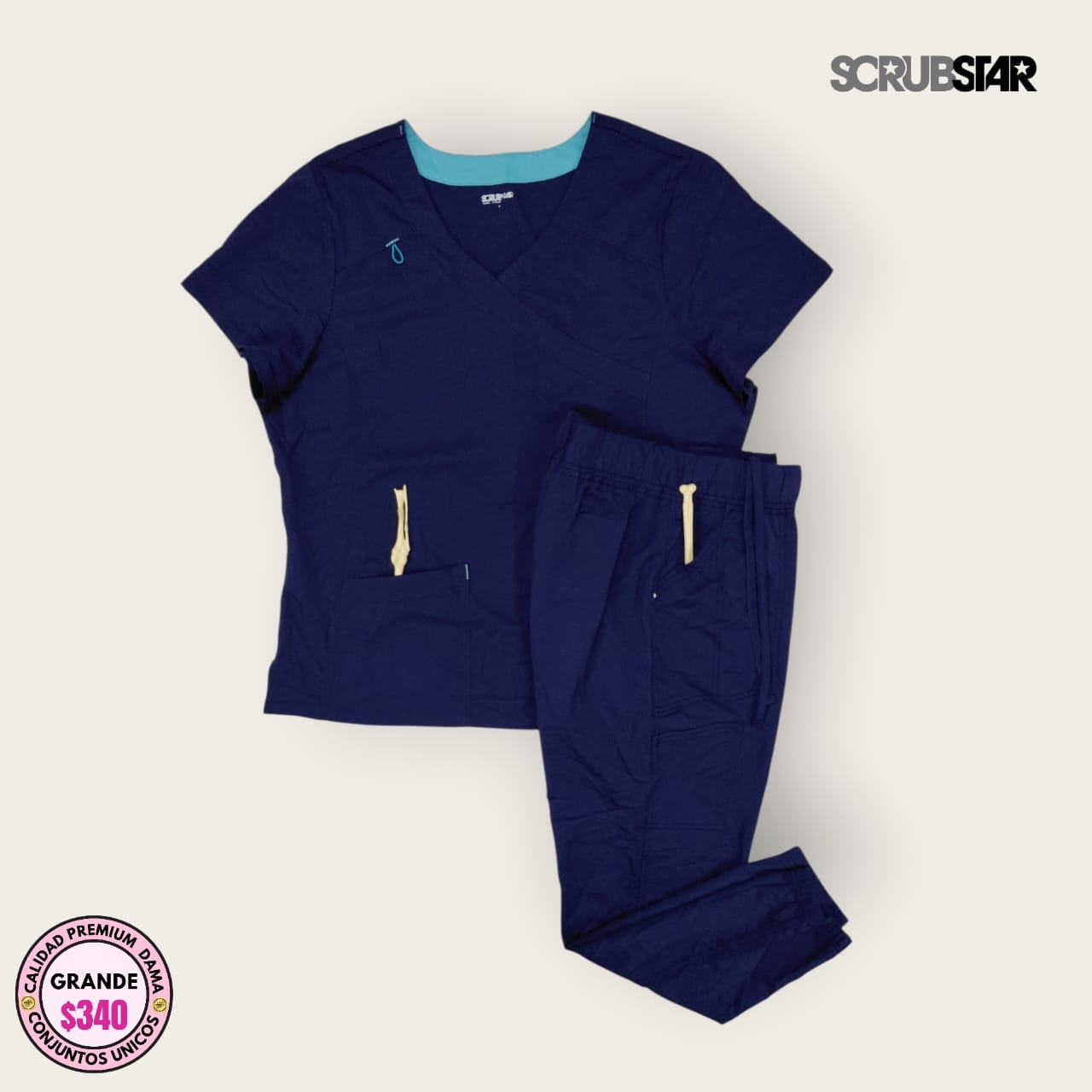 Conjunto médico Scrubstar azul marino | Dama L
