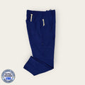 Pantalón médico azul marino con bolsillos laterales, talla extragrande para caballero, línea Premium de Uniformes MID.