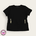 Filipina médica premium color negro para dama talla L