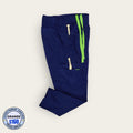 Pantalón médico azul marino cargo con acentos verdes | Caballero L