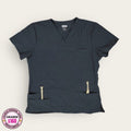 Filipina médica premium color gris grafito para dama talla L