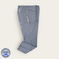Pantalón médico gris cargo con cordón, talla extragrande para caballero, línea Premium de Uniformes MID.