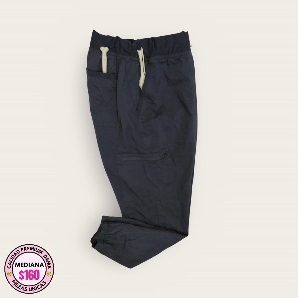 Pantalón médico premium gris Oxford | Dama M
