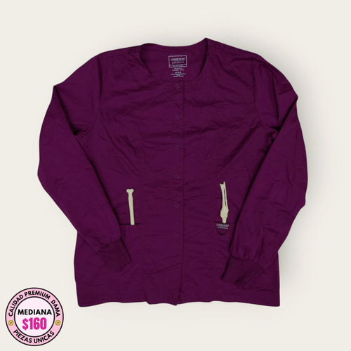 Chaqueta médica premium color vino tinto para dama talla M