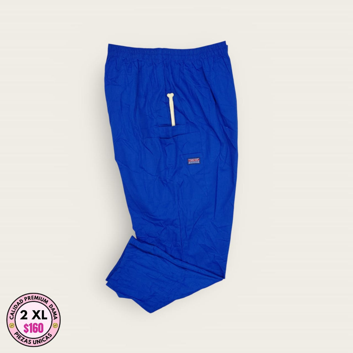 Pantalón médico azul rey | Dama 2XL