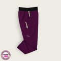 Pantalón médico premium vino con cintura negra | Dama L