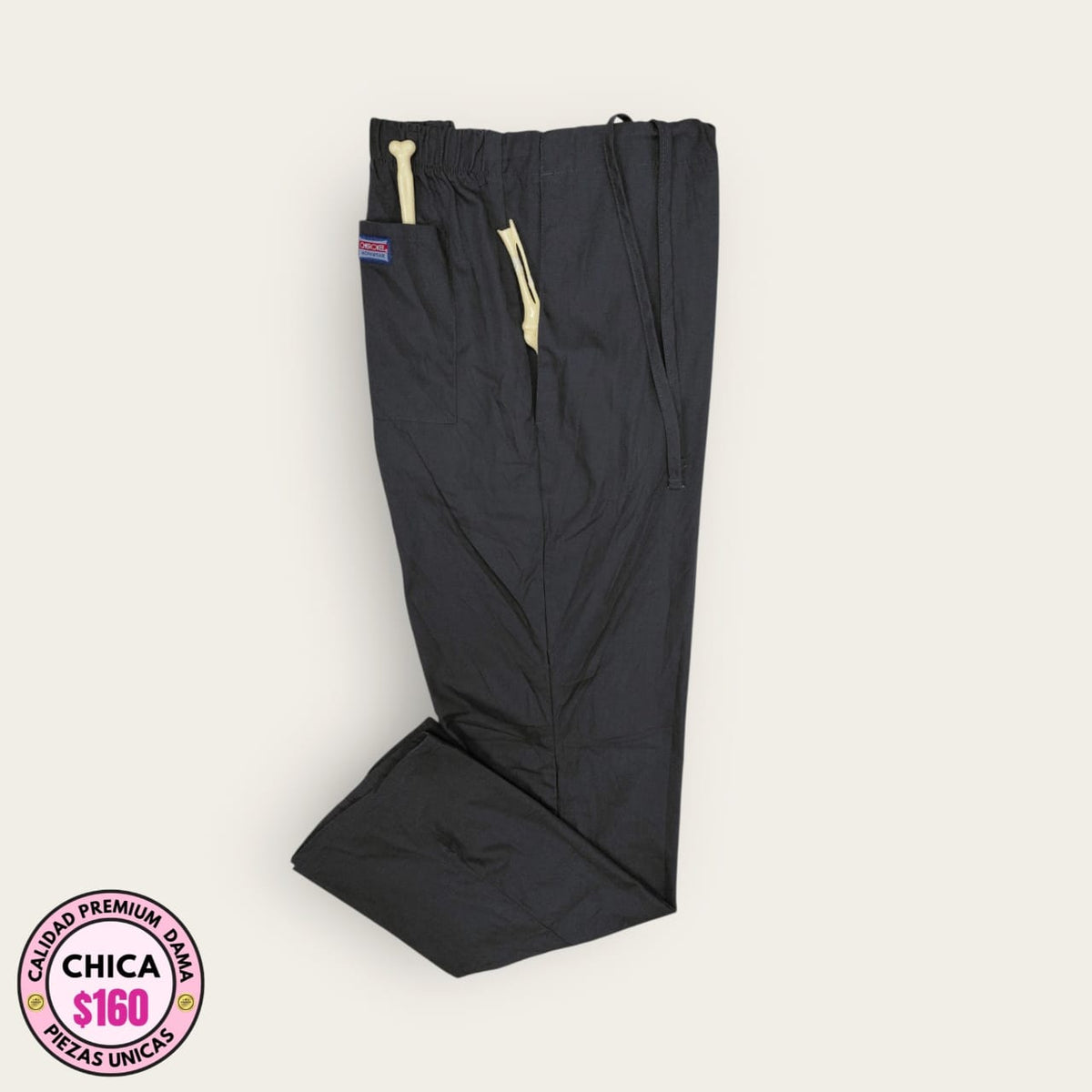 Pantalón médico premium color gris grafito para dama talla S