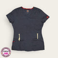 Filipina médica premium color gris grafito para dama talla S