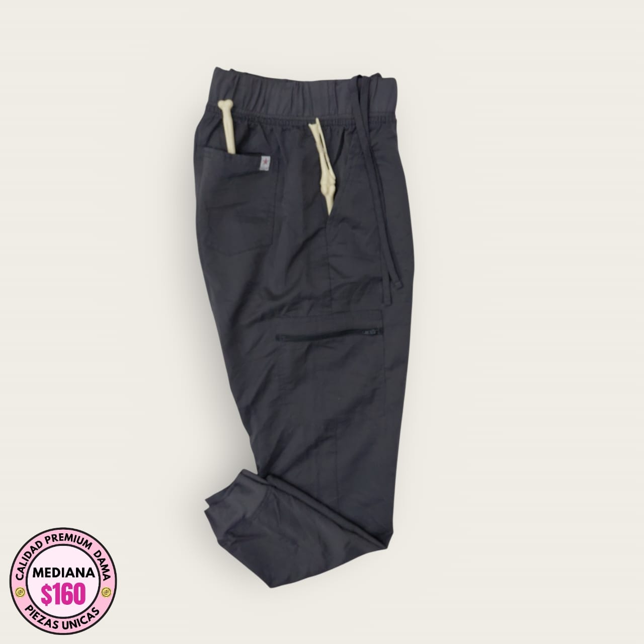 Pantalón médico premium gris Oxford | Dama M
