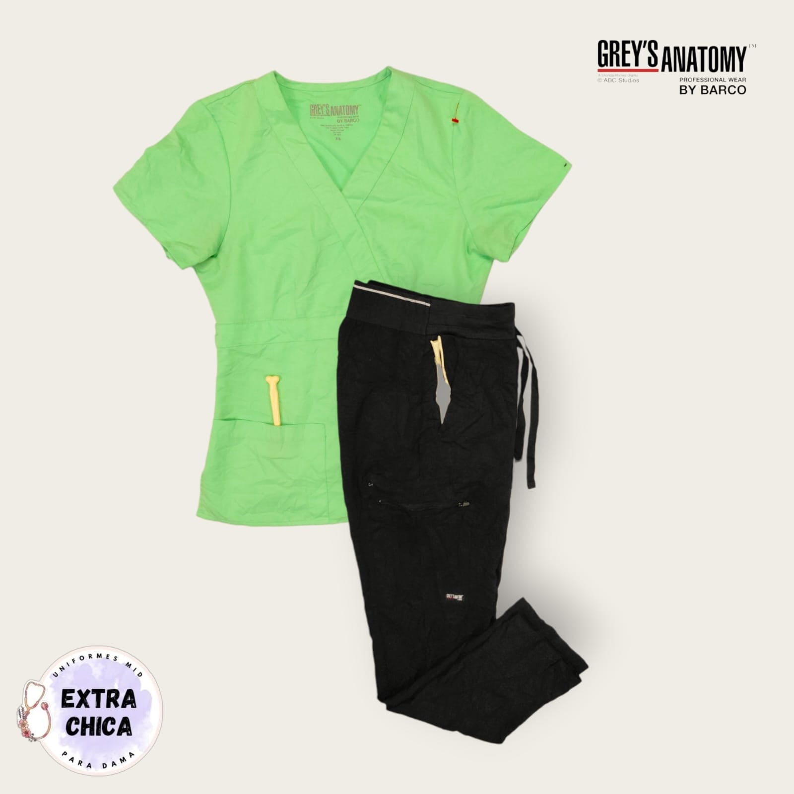Conjunto verde-negro