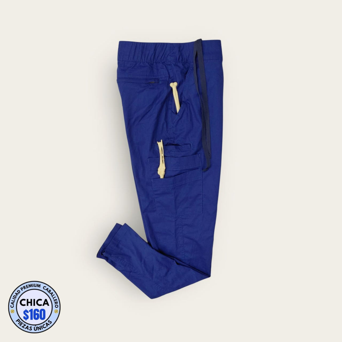 Pantalón médico azul marino cargo | Caballero S