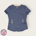 Filipina médica premium gris Oxford (chemise) | S