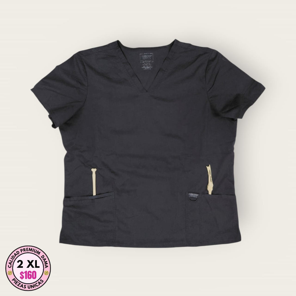 Chemise médica gris grafito | Dama 2XL