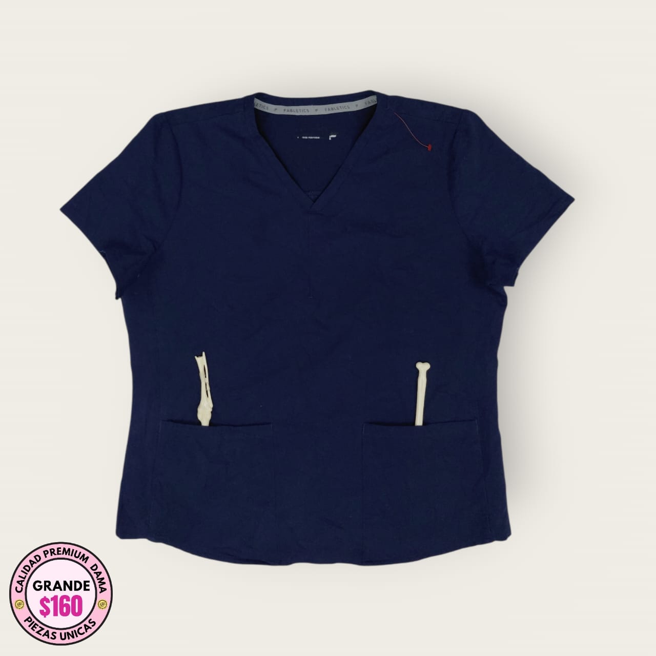 Filipina médica premium azul marino (chemise) | L
