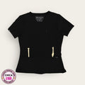 Filipina médica premium color negro para dama talla S