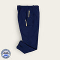 Pantalón médico azul marino cargo con cordón, talla extragrande para caballero, línea Premium de Uniformes MID.