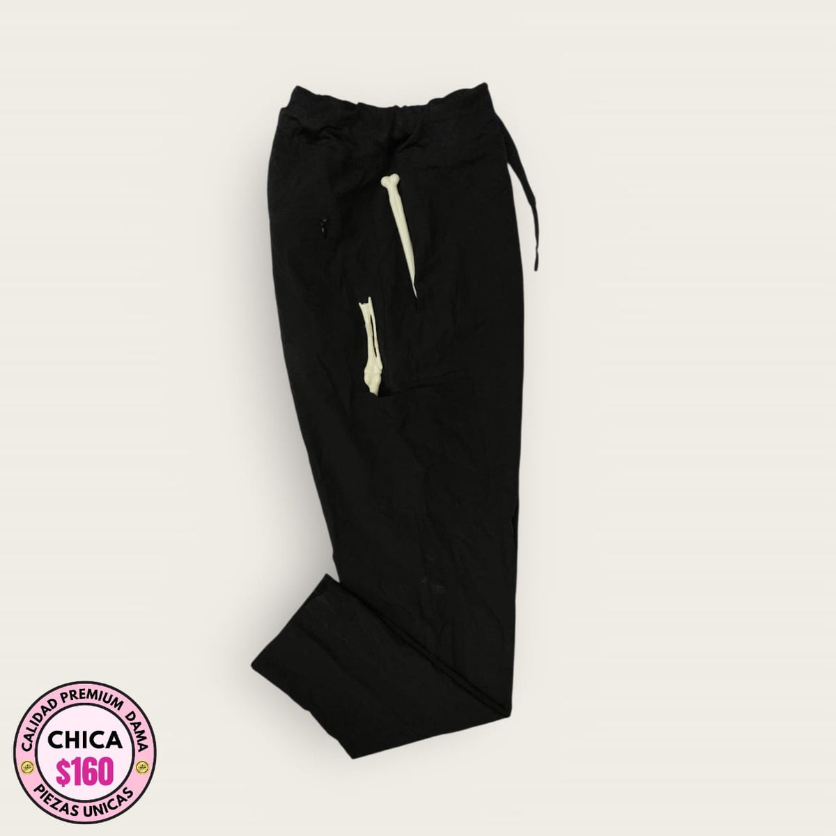 Pantalón médico premium negro | Dama S
